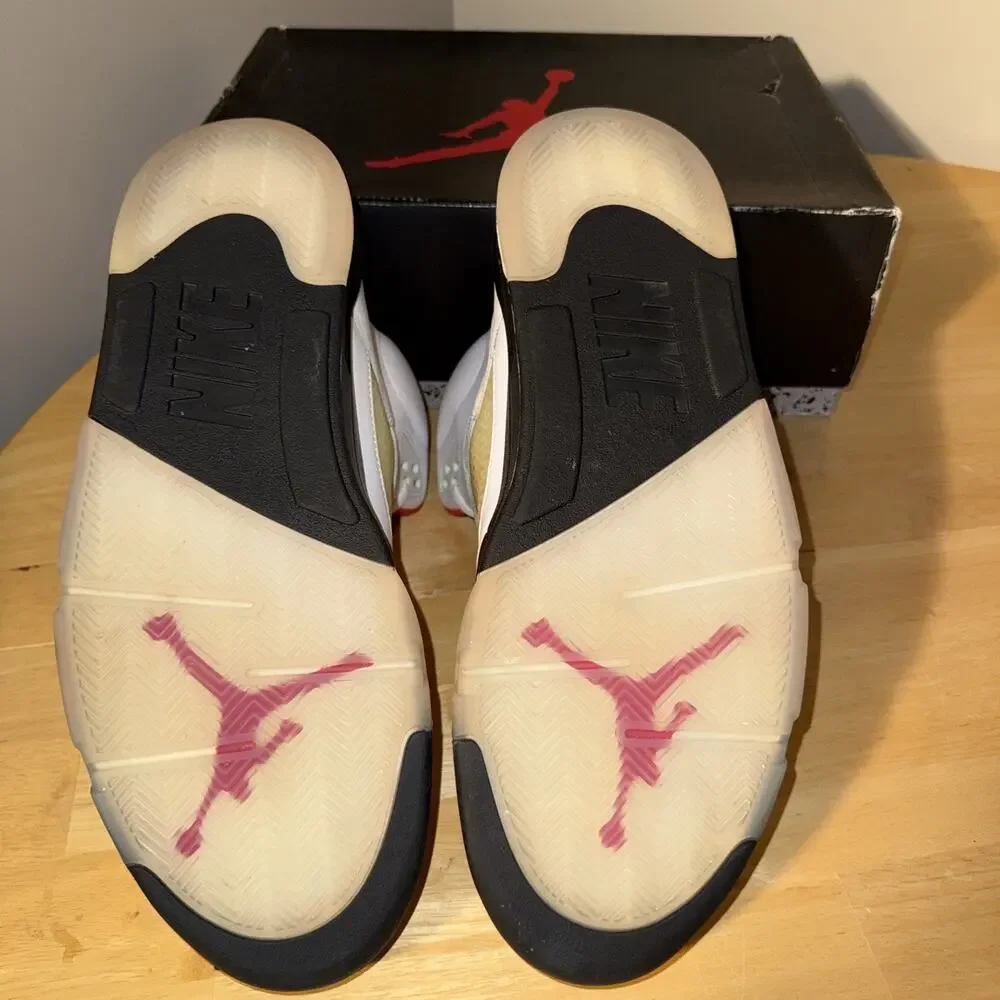 Size 14 - Air Jordan 5 Retro Fire Red 2020 DA1911-102 White Black True Red W Box